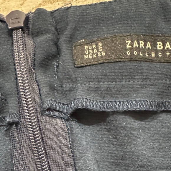 Zara Navy Blue Strapless Jumpsuit - Picture 3 of 6